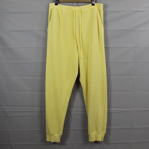 Alix Earle Pants Womens Large Hot Mess Noodle Cup Sweatpants Jogger Yellow Cozy - Picture 1 of 11